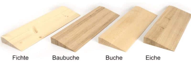 Rampen aus verschiedenen Holzarten für Saugroboter